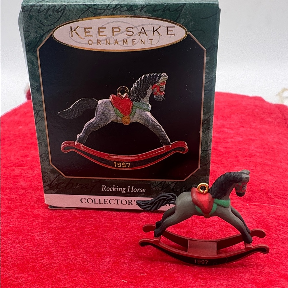 🎄 Hallmark Ornament Rocking Horse #10 Miniature Keepsake 1997